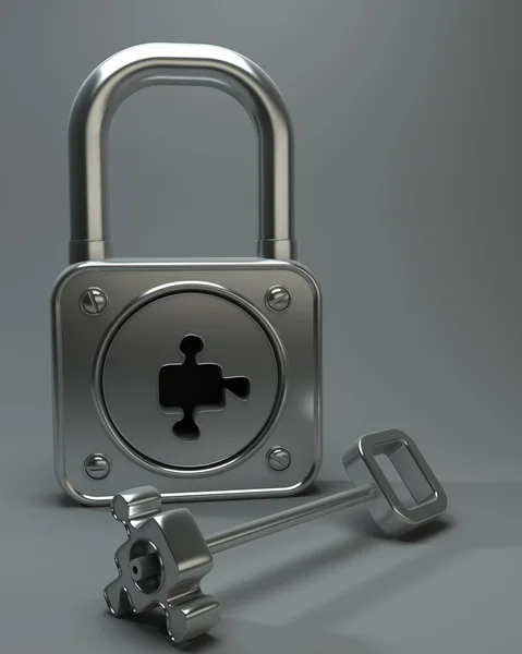 3d lock. — Stock Photo, Image
