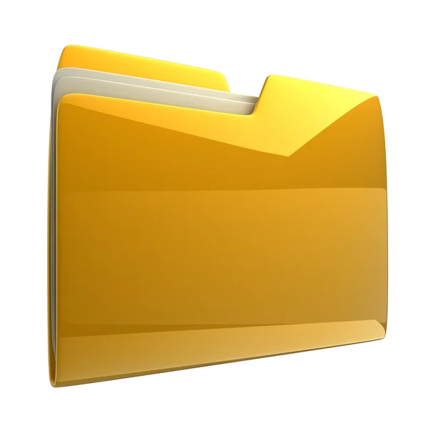 Yellow folder. — Stock Photo, Image