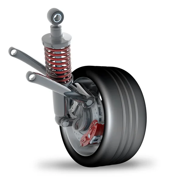 Absorber, brake pads and Wheels. Stock Photo by ©ADDRicky 20328613