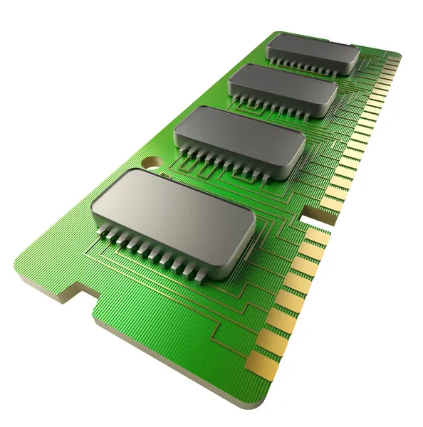 Tarjeta de memoria RAM del ordenador 128gb — Foto de Stock