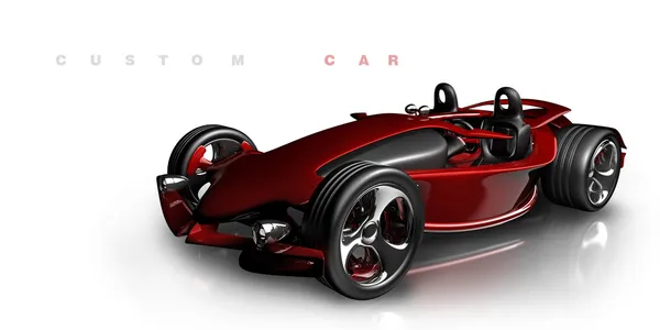Concept. rouge voiture de sport — Photo