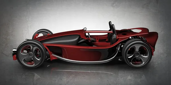 Czerwony sport concept car — Zdjęcie stockowe