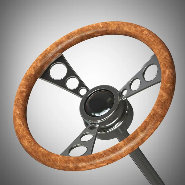 Vintage steering wheel. — Stock Photo, Image