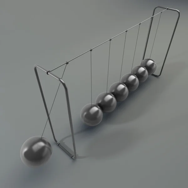 Pendulum with metal balls — Stock Photo, Image