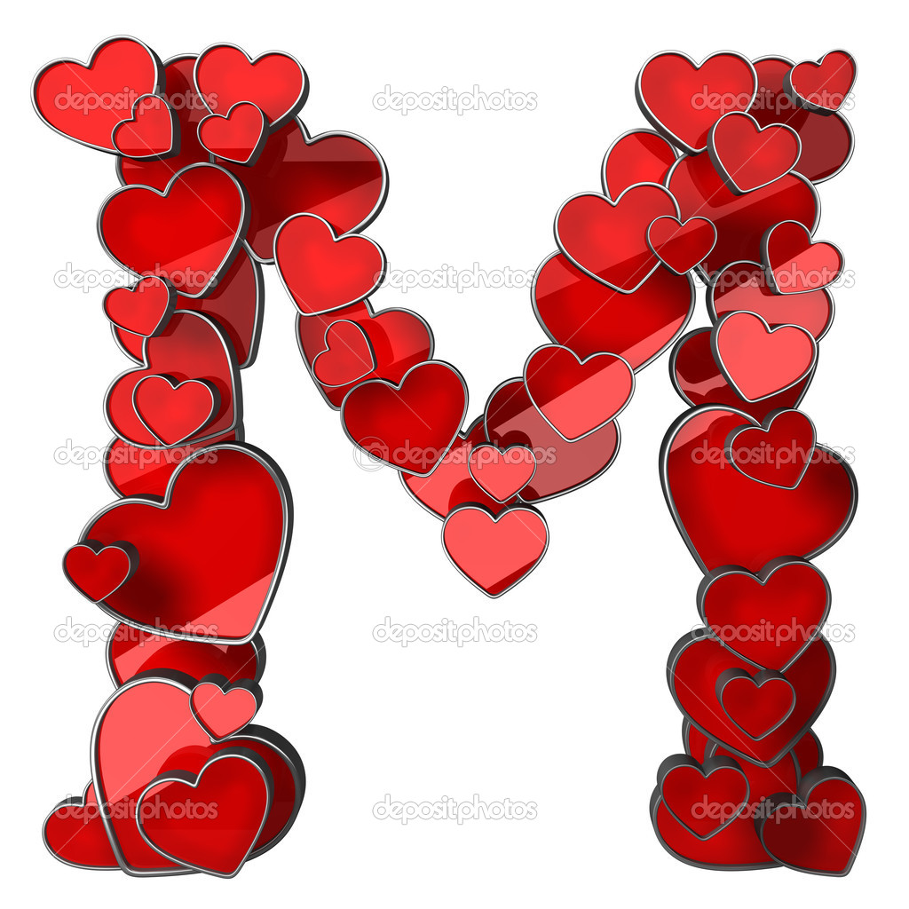 Alphabet of hearts