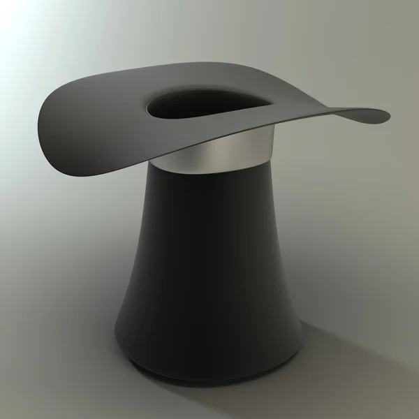 Czarny top hat — Zdjęcie stockowe