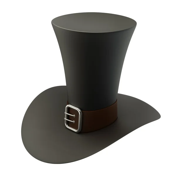Μαύρο καπέλο κορυφή — Φωτογραφία Αρχείου