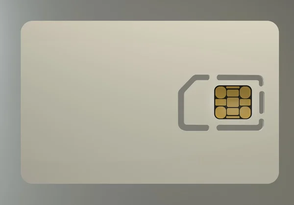 Blank sim card 3d — Stock Photo, Image