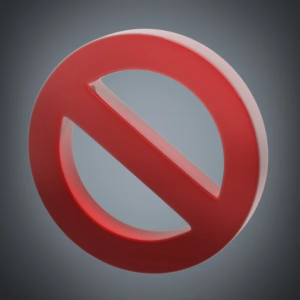 Red forbidden sign — Stock Photo, Image