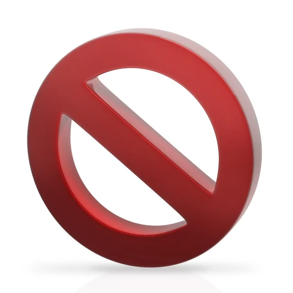 Red forbidden sign — Stock Photo, Image