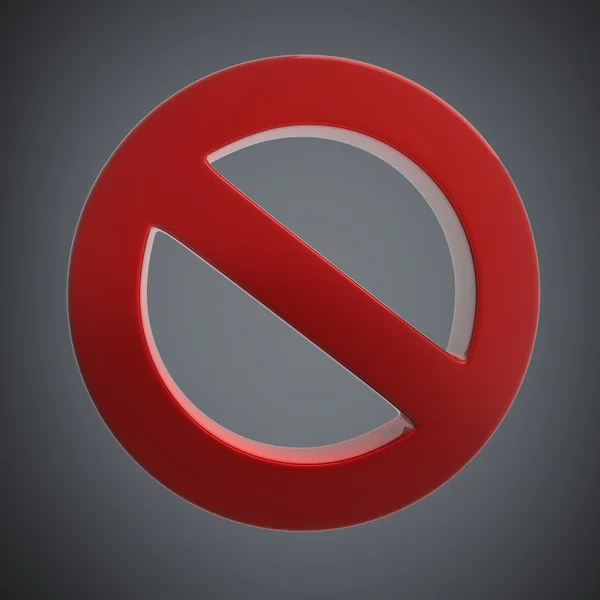 Red forbidden sign — Stock Photo, Image