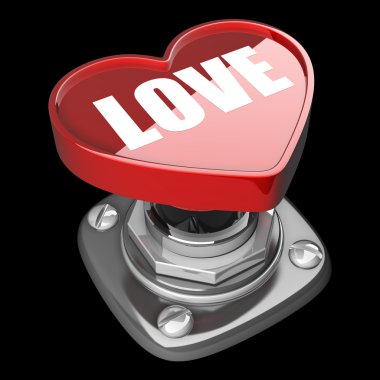düğme kalp sevmek.
