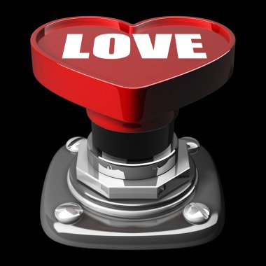 düğme kalp sevmek.