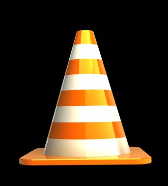 Turuncu karayolu trafik konisi