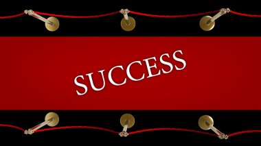 success. Barrier rope and red carpet clipart