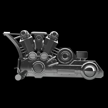 Krom motosiklet motoru