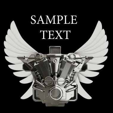 Krom motosiklet motoru