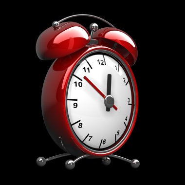 Kırmızı alarm saat 3d