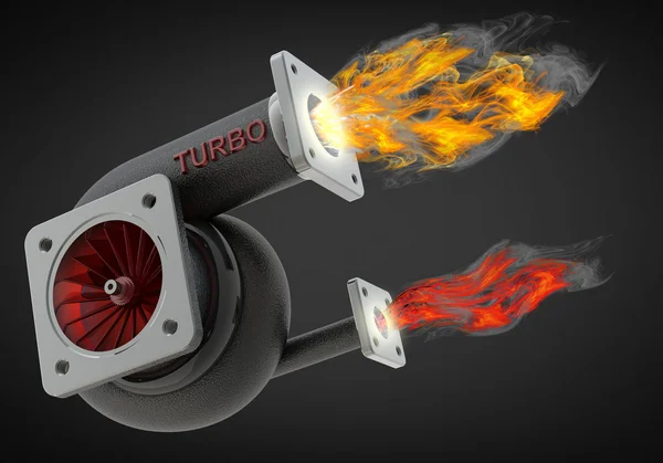 Steel turbocharger — Stock Photo, Image