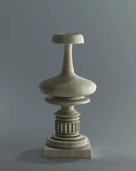 Декоративная каменная ваза — стоковое фото