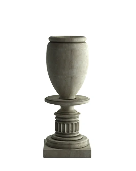 Декоративная каменная ваза — стоковое фото