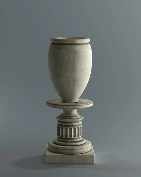 Dekorativní kamenná váza — Stock fotografie