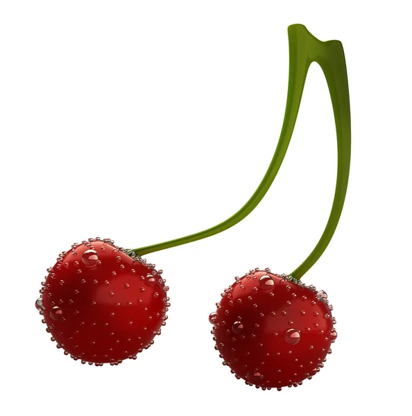 Pair of cherries — Stock Photo, Image