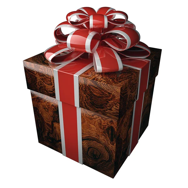 Wooden gift box — Stock Photo, Image