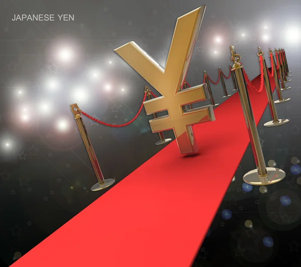 Symbole du yen japonais — Photo