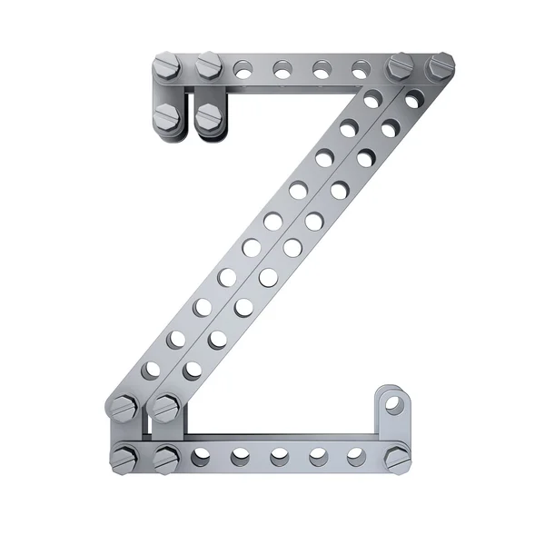 Metallic letter (Z) — Stock Photo, Image