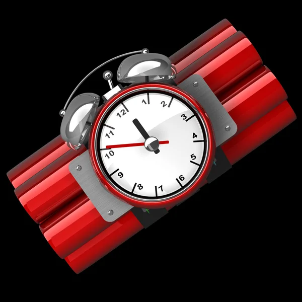 Bomb with clock timer — Stock Photo, Image