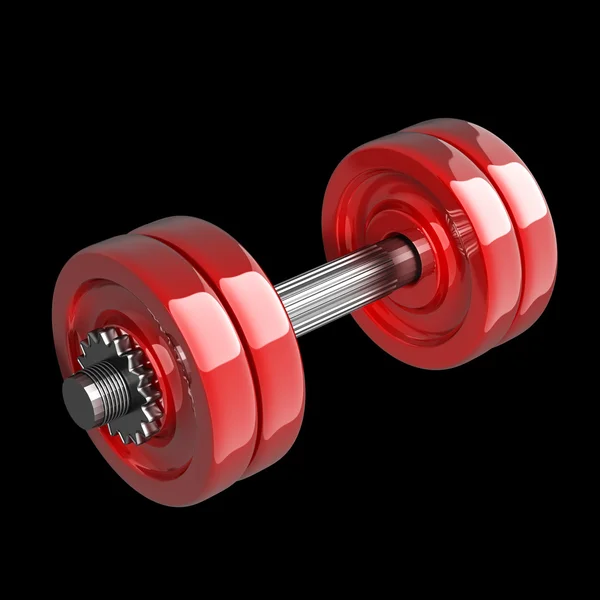 Red Dumbbell — Stock Photo, Image