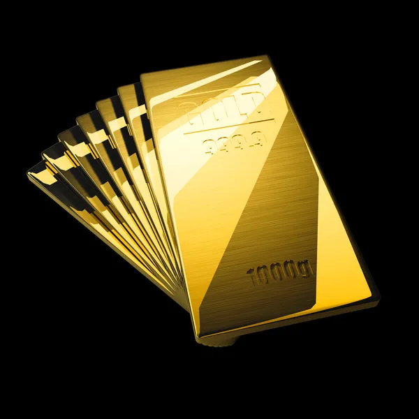 Gold bars. — Stock Photo, Image