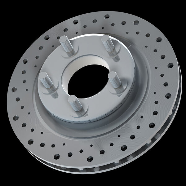 Тормозной диск 3d с высоким разрешением

