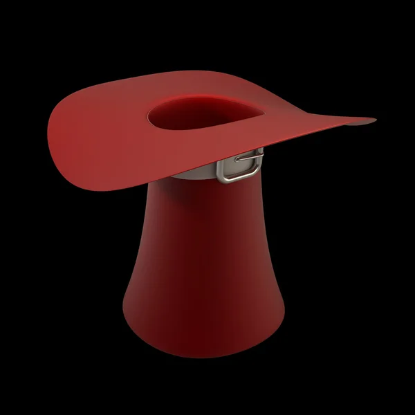 Czerwony top hat — Zdjęcie stockowe