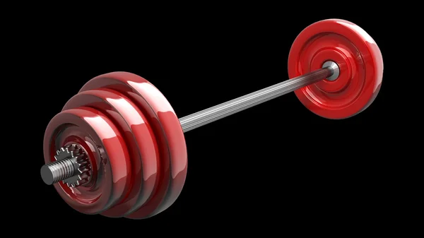 Red Dumbbell — Stock Photo, Image