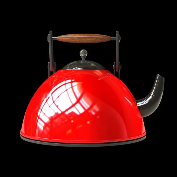Красный чайник . — стоковое фото