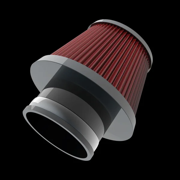 Luftkonus-Filter ohne Widerstand. Zubehör für Fahrzeugumbau. — Stockfoto