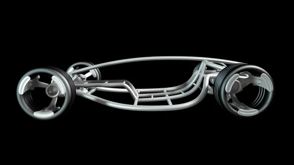 Concept car frame. Rendez-vous 3D haute résolution — Photo