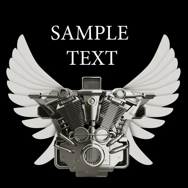 Krom motosiklet motoru