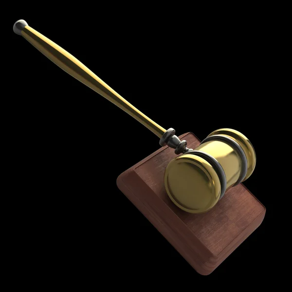 Gavel d'oro — Foto Stock