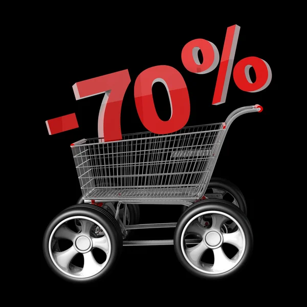 Concept SALE discount 70 percent — Zdjęcie stockowe