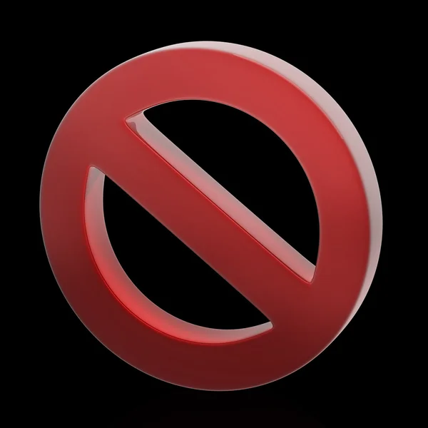 Red forbidden sign — Stock Photo, Image