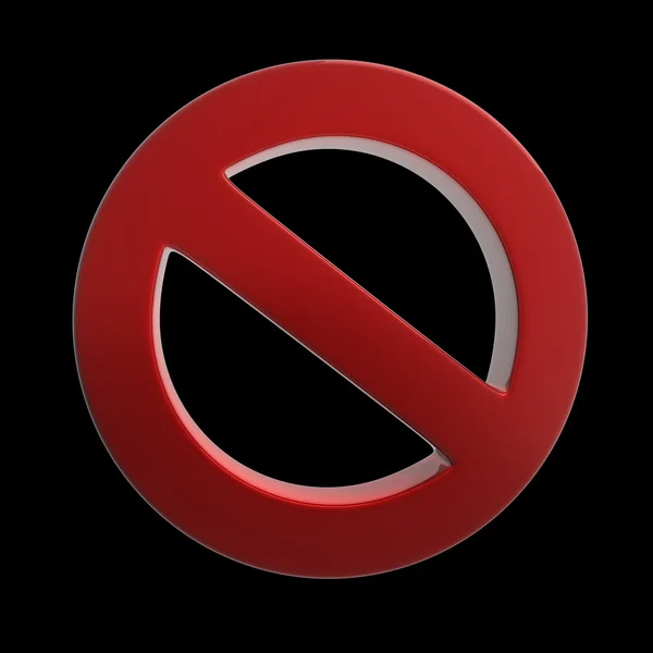 Red forbidden sign — Stock Photo, Image