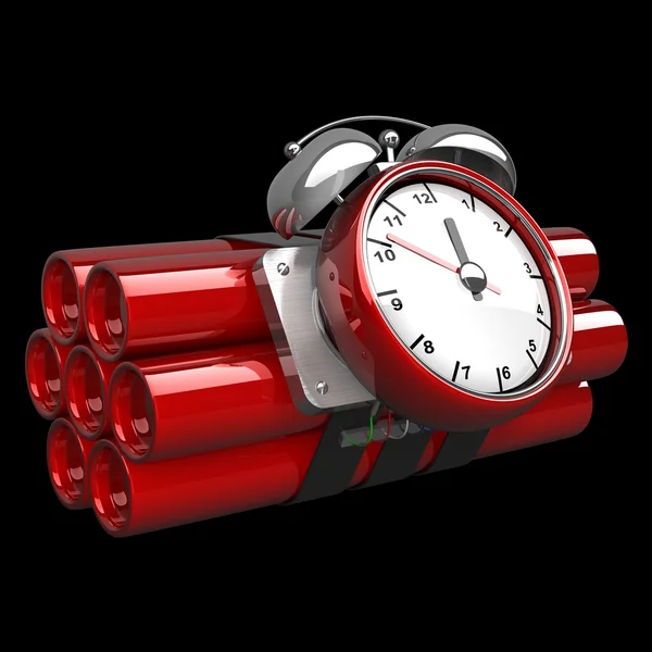 Bomb with clock timer — Stock Photo, Image