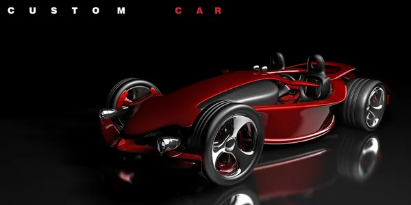 Concept voiture de sport rouge — Photo