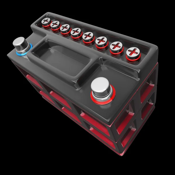 Car battery High resolution 3D render — Stock Photo, Image