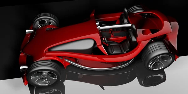 赤いスポーツ コンセプトカー — ストック写真
