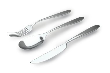 Çatal, bıçak ve kaşık.