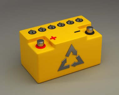 Sarı araba yüksek çözünürlük için pil